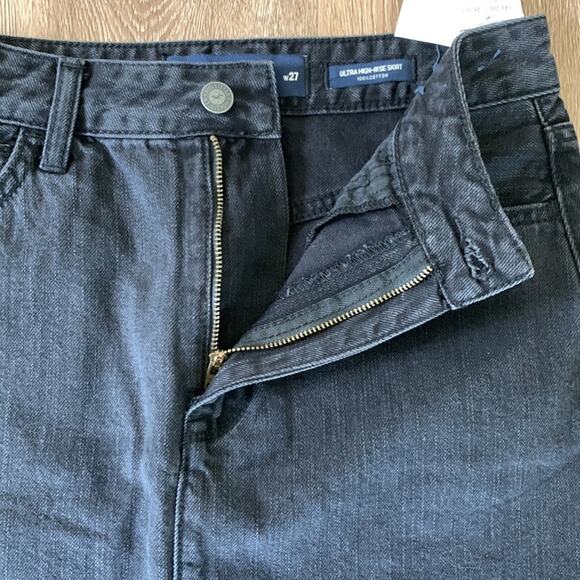 NWT Hollister Ultra High Rise Black Jean Skirt - Picture 2 of 5